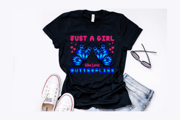Butterfly Mom T-Shirt Design